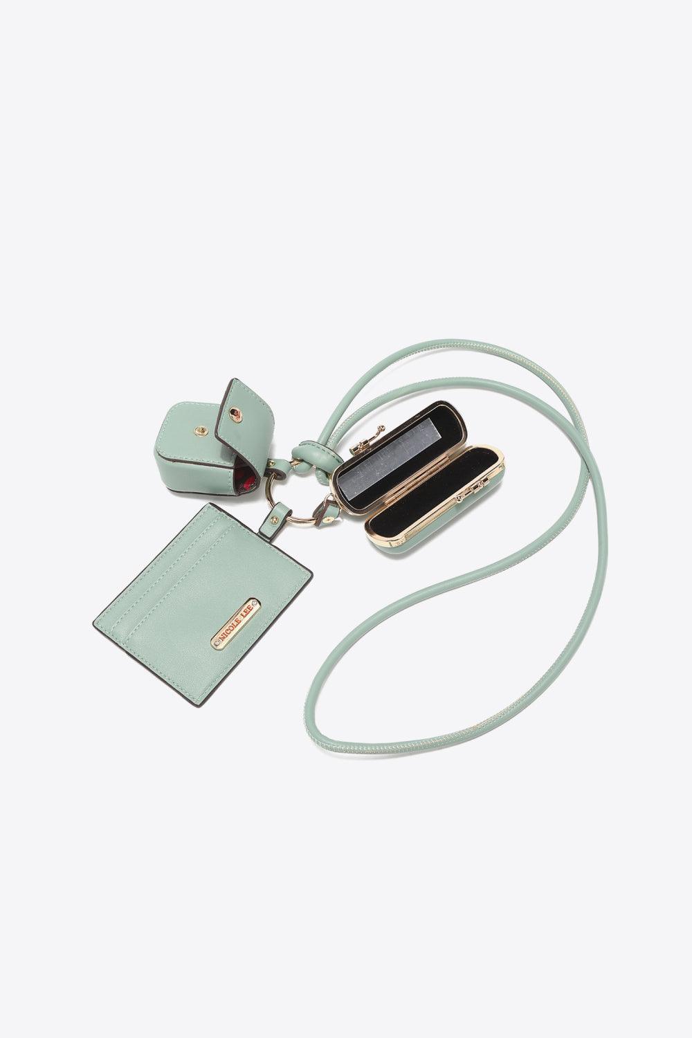 Faux Leather 3-Piece Lanyard Set - Curated by tt