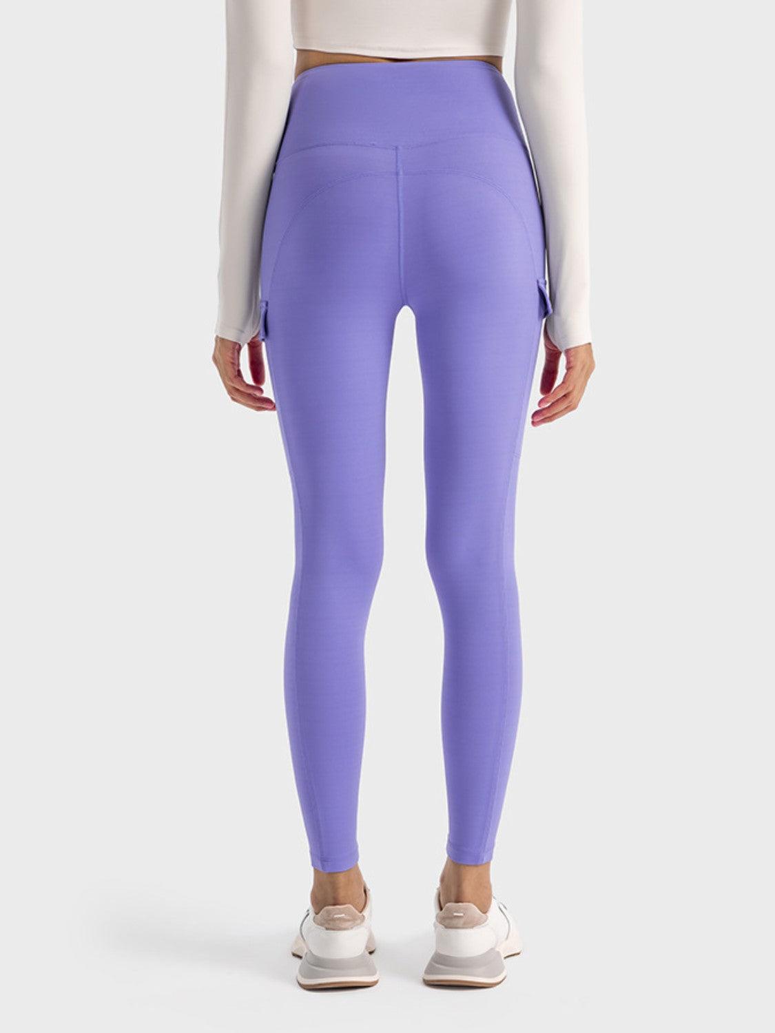 Millennia Wide Waistband Sports Leggings - Curated by tt