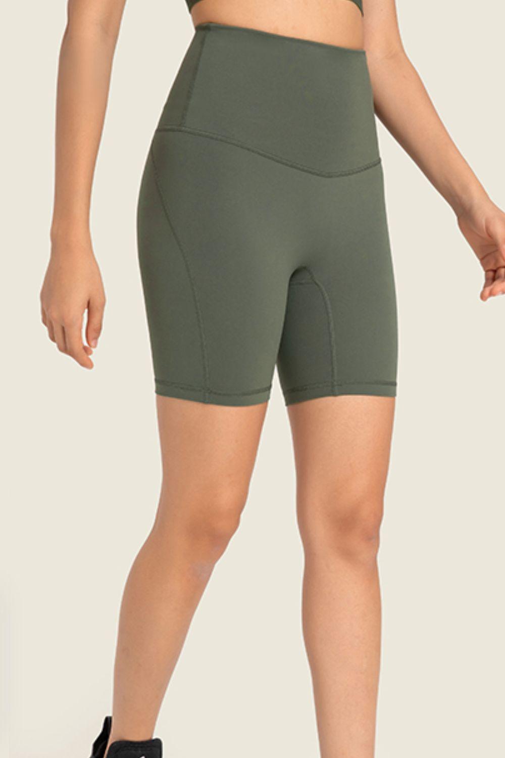 Millennia Seamless High-Rise Wide Waistband Biker Shorts - Curated by tt