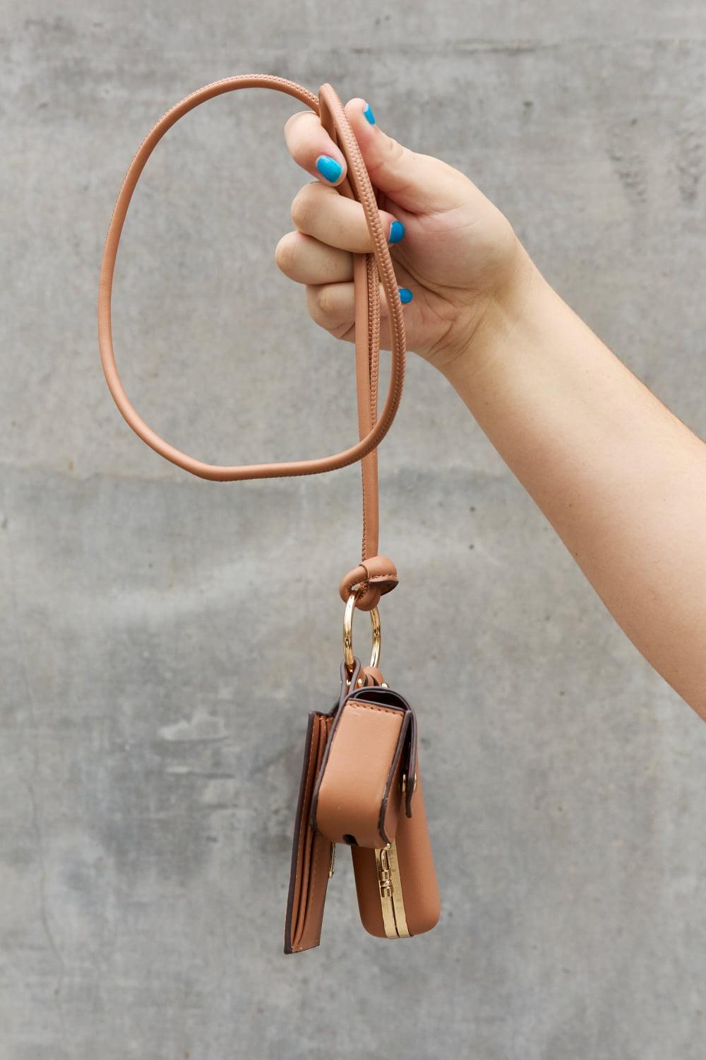Faux Leather 3-Piece Lanyard Set - Curated by tt