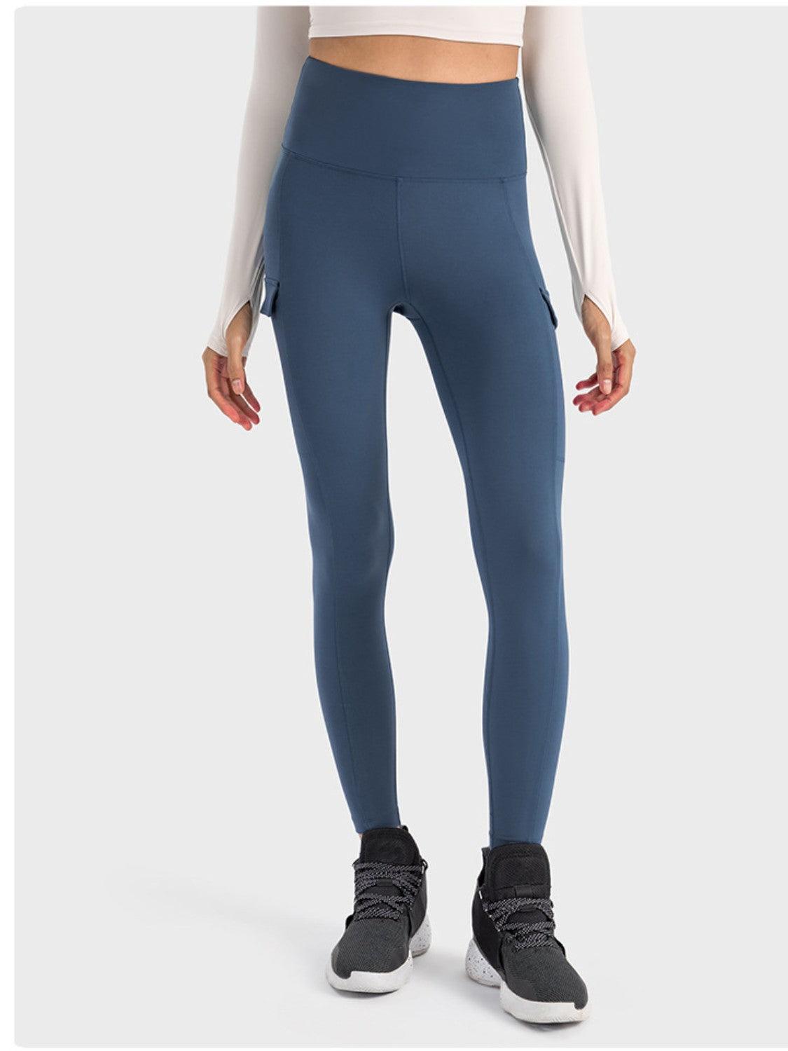 Millennia Wide Waistband Sports Leggings - Curated by tt