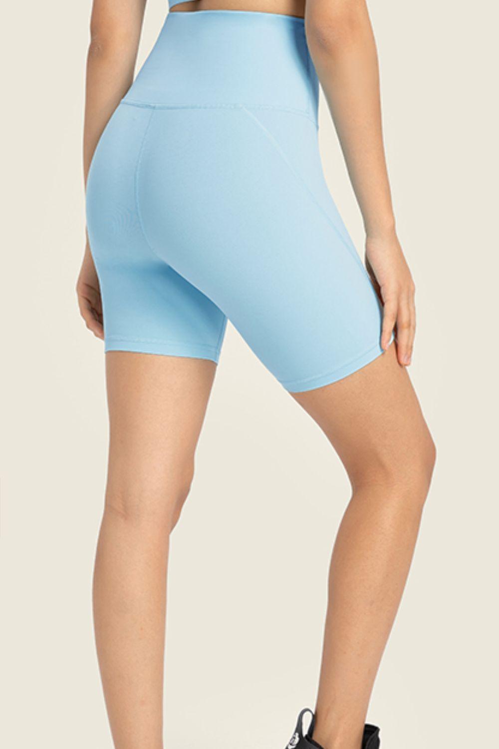 Millennia Seamless High-Rise Wide Waistband Biker Shorts - Curated by tt