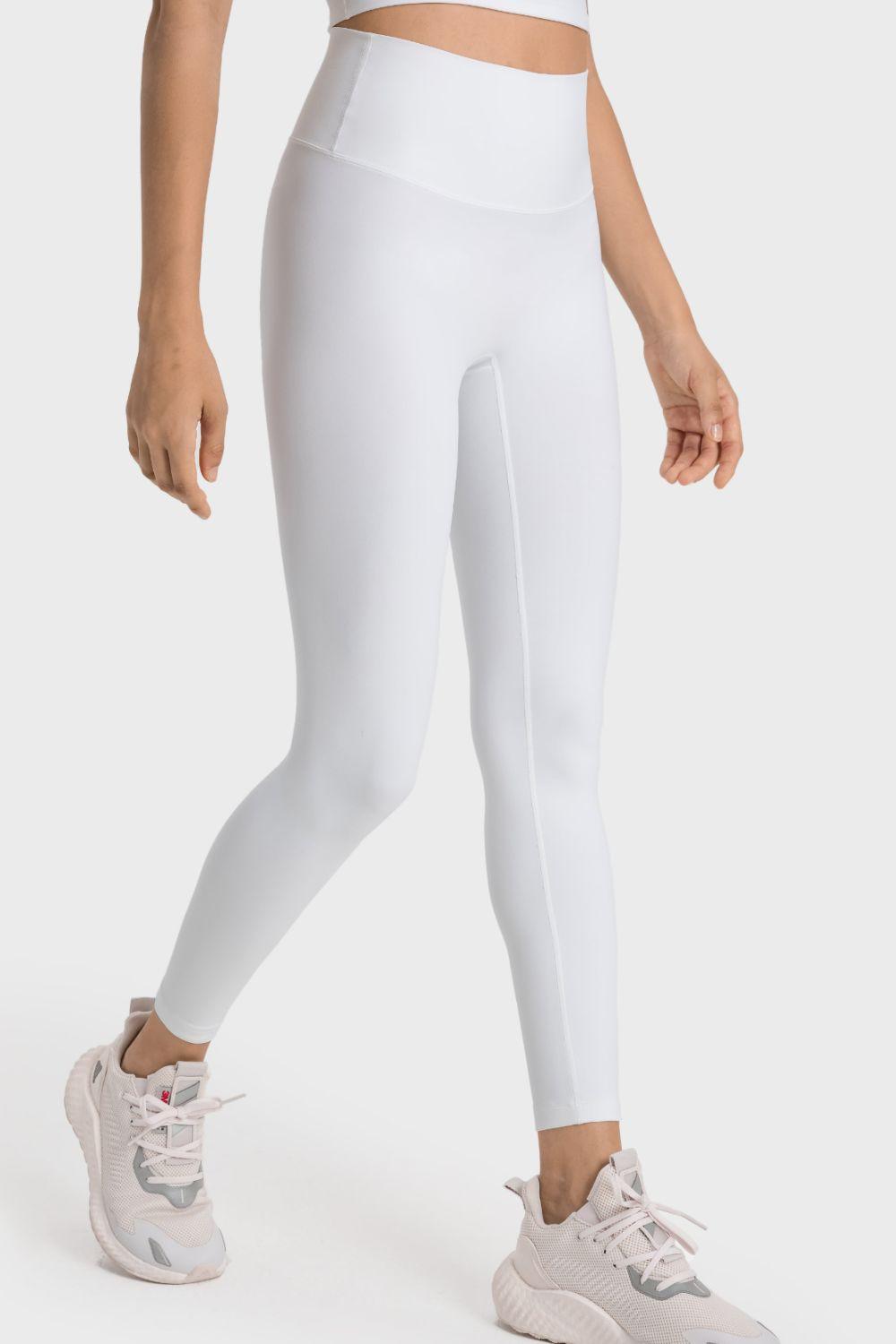 Millennia High-Rise Wide Waistband Yoga Leggings - Curated by tt