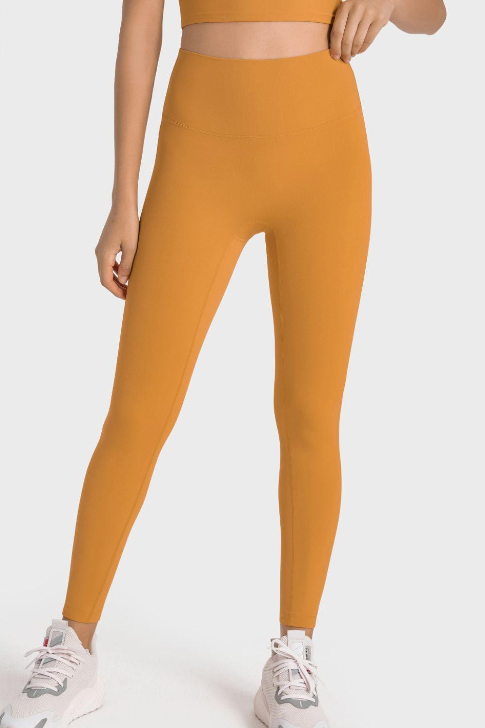 Millennia High-Rise Wide Waistband Yoga Leggings - Curated by tt