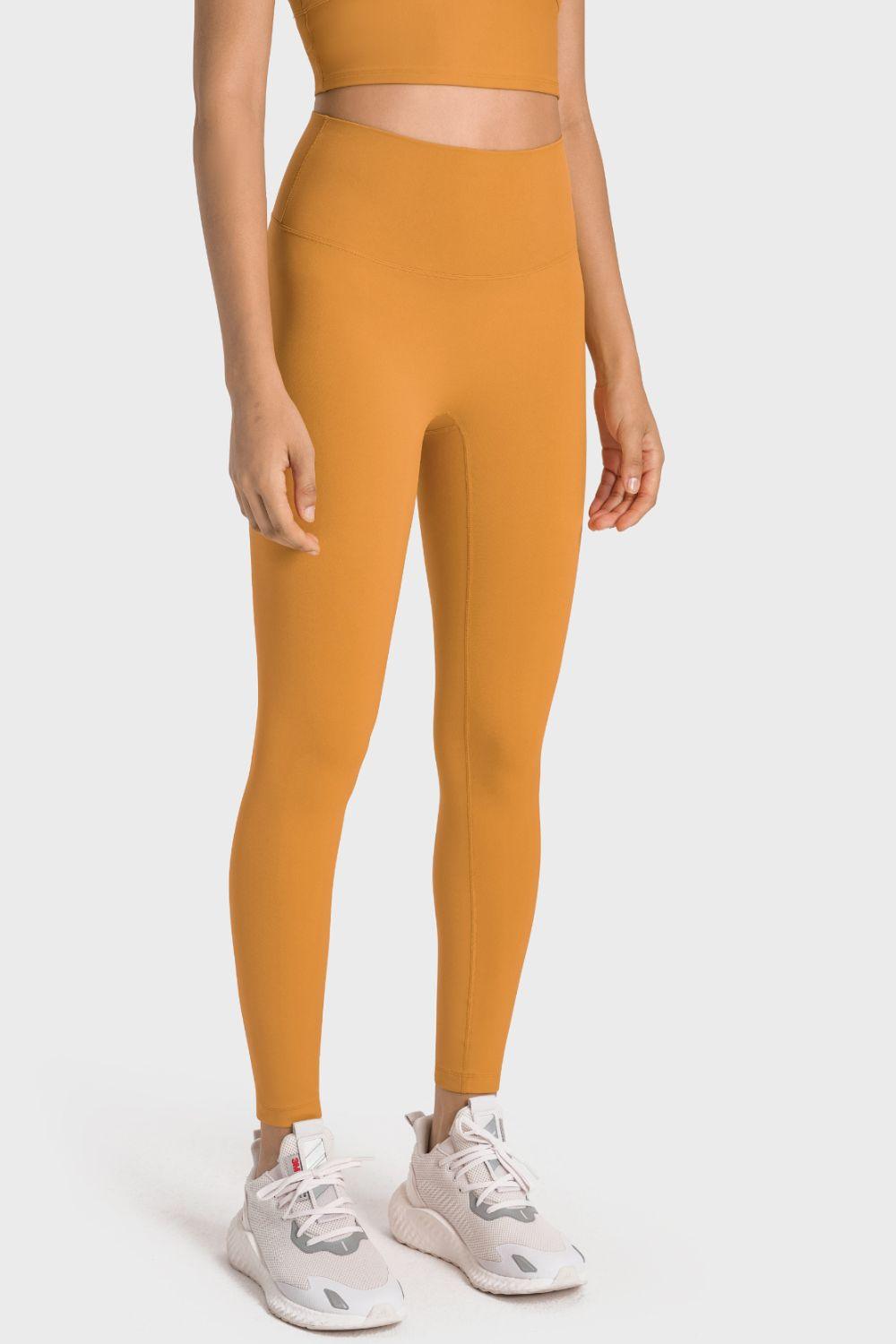 Millennia High-Rise Wide Waistband Yoga Leggings - Curated by tt