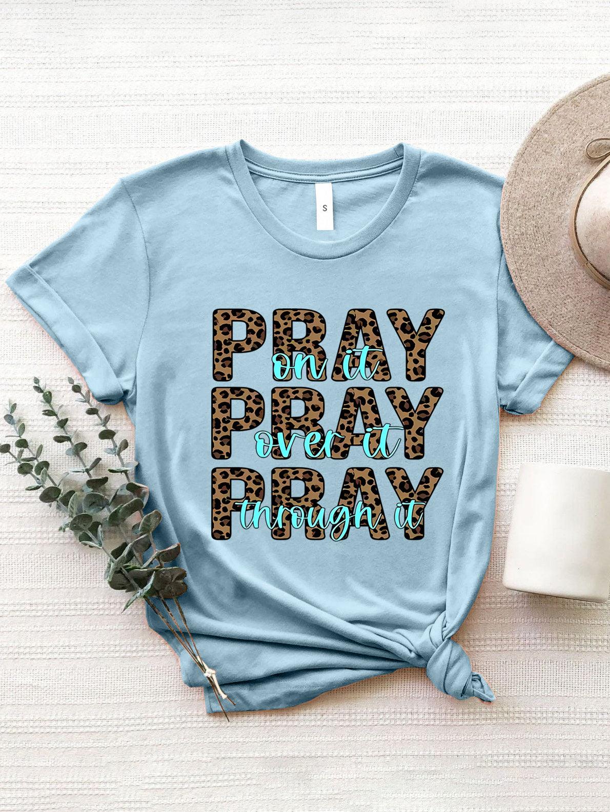 Letter Graphic Round Neck Short Sleeve T-Shirt - Curated by tt