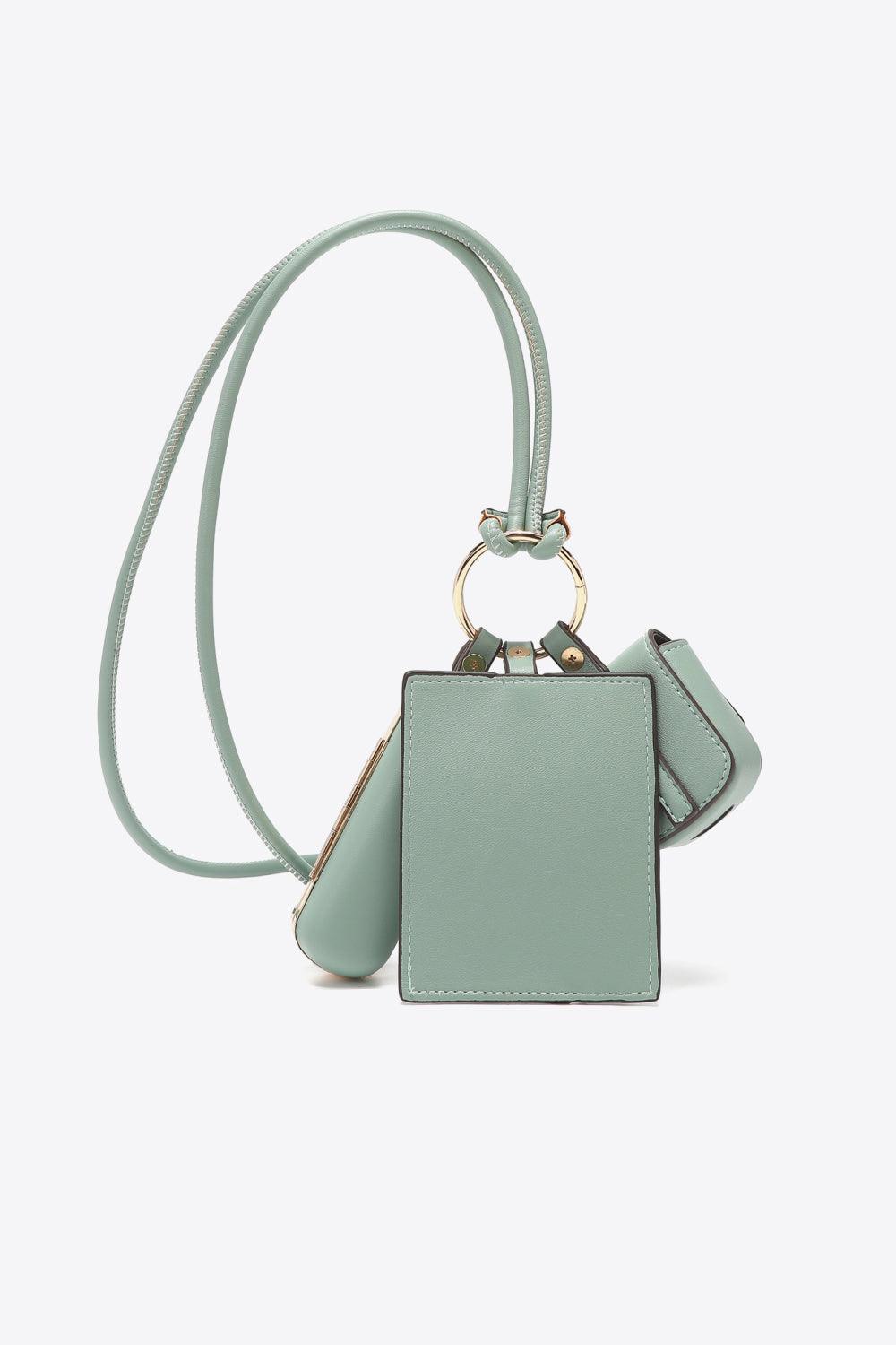 Faux Leather 3-Piece Lanyard Set - Curated by tt