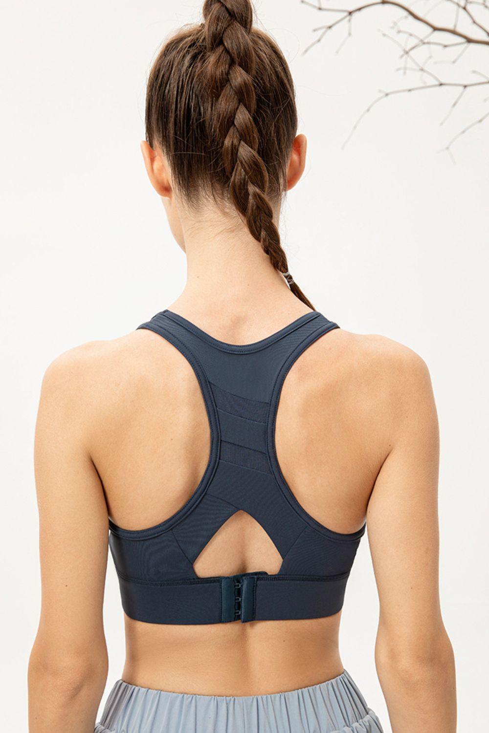 Scoop Neck Long Sports Bra - Curated by tt
