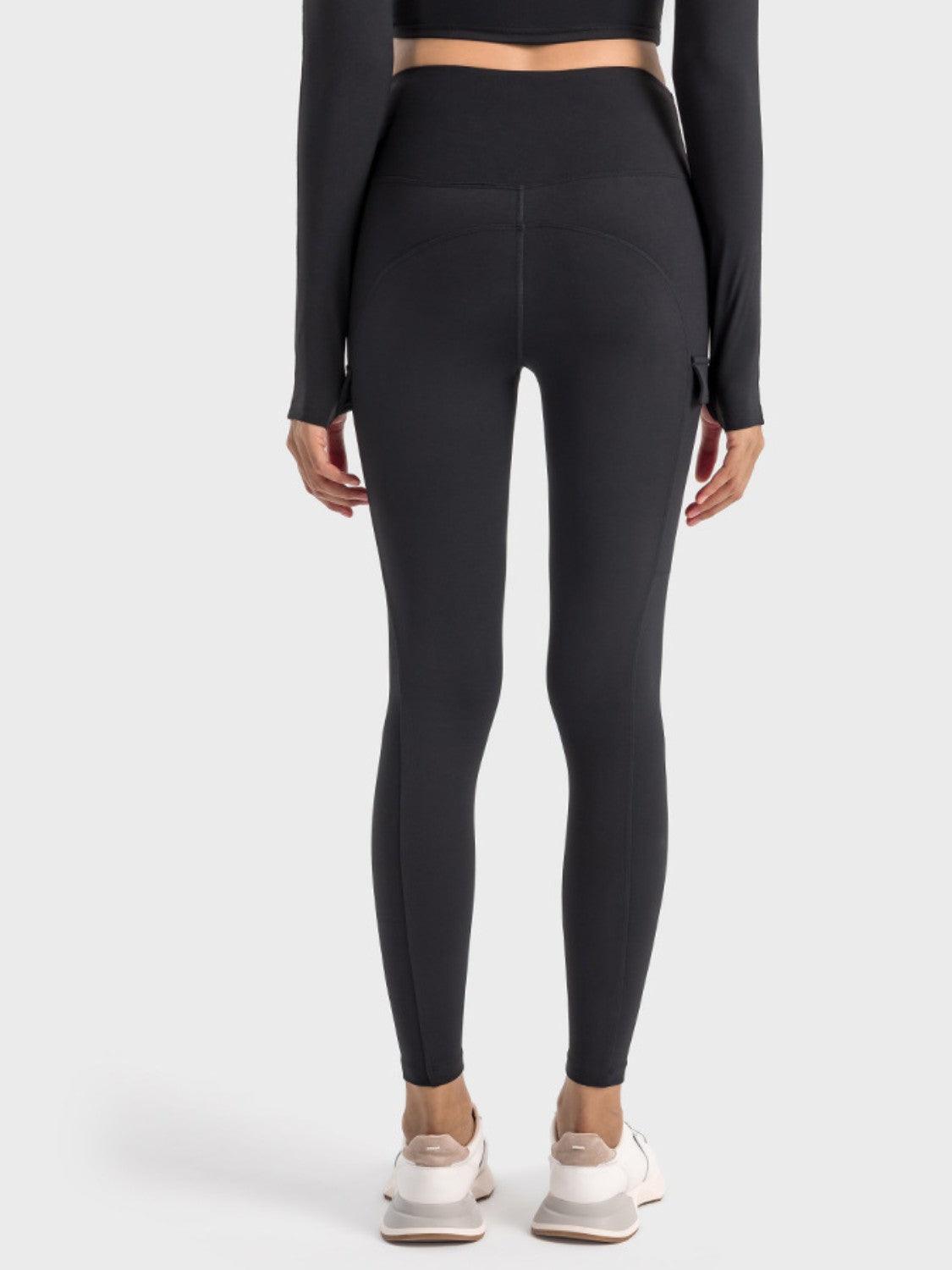 Millennia Wide Waistband Sports Leggings - Curated by tt