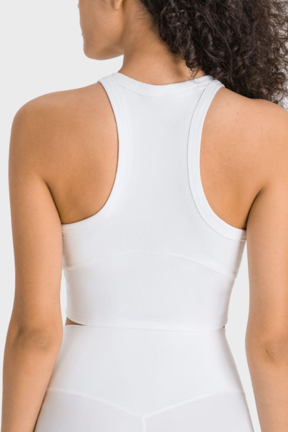 Millennia Racerback Cropped Sports Tank - Curated by tt