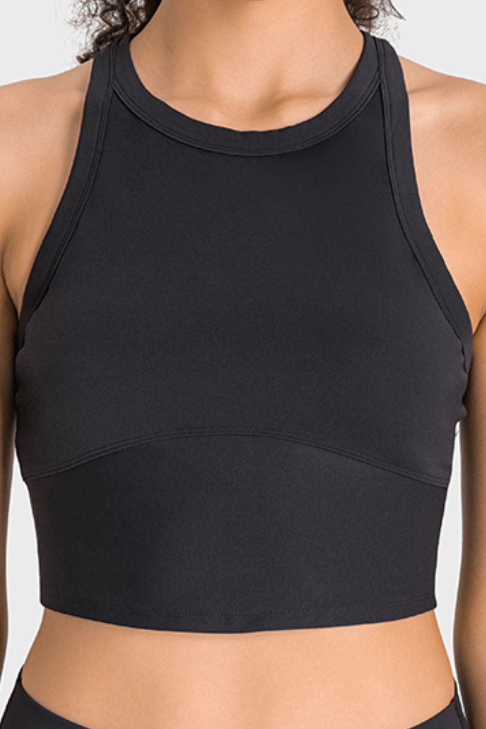 Millennia Racerback Cropped Sports Tank - Curated by tt