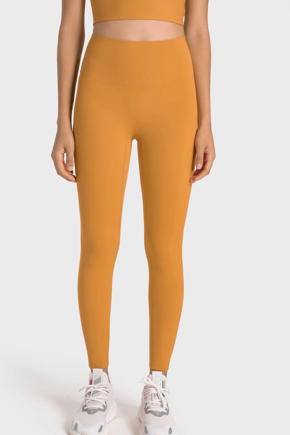 Millennia High-Rise Wide Waistband Yoga Leggings - Curated by tt