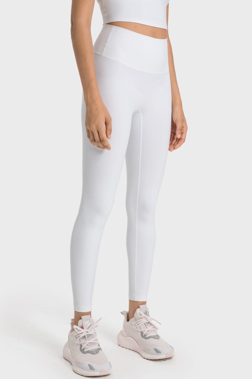 Millennia High-Rise Wide Waistband Yoga Leggings - Curated by tt