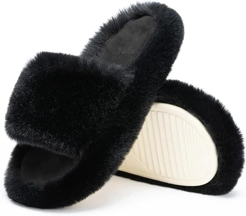 Cozy Fur House Slippers - Curated by tt