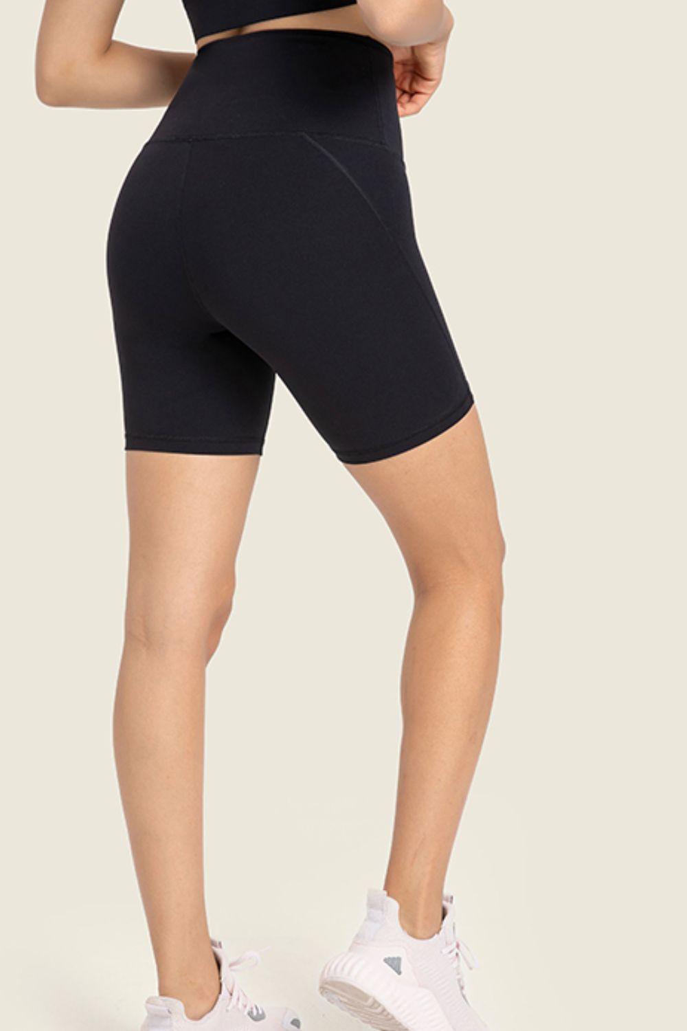 Millennia Seamless High-Rise Wide Waistband Biker Shorts - Curated by tt