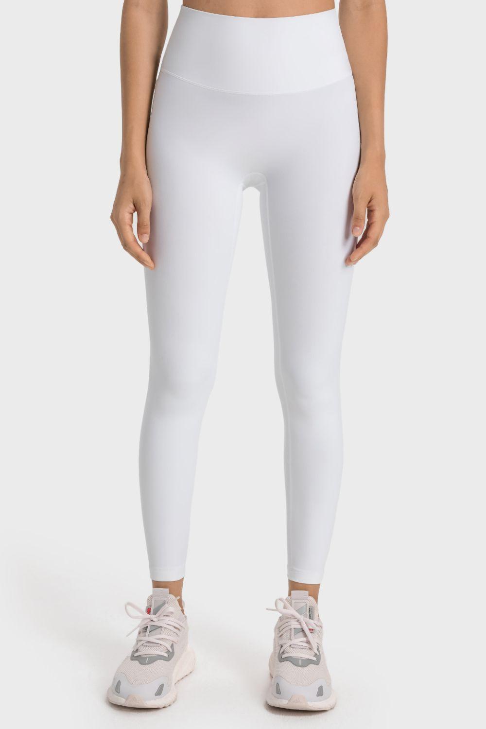 Millennia High-Rise Wide Waistband Yoga Leggings - Curated by tt