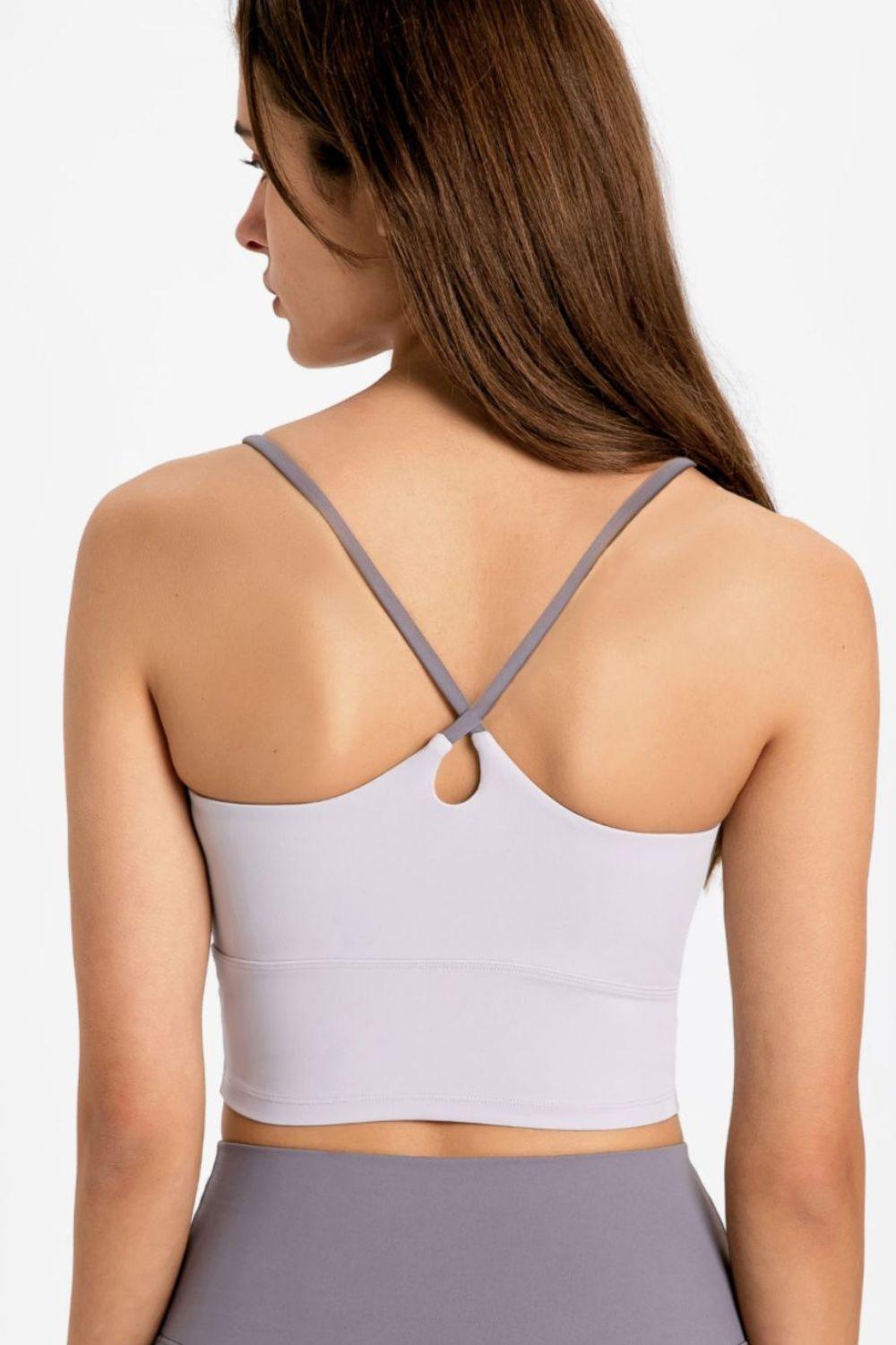 Millennia Crisscross Back Scoop Neck Sports Cami - Curated by tt