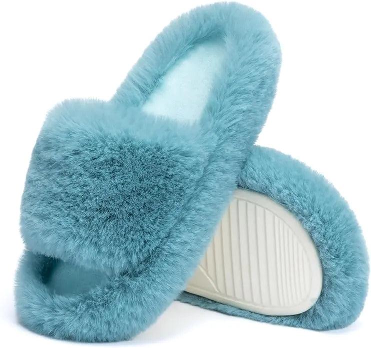 Cozy Fur House Slippers - Curated by tt