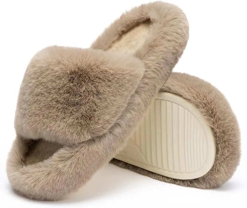 Cozy Fur House Slippers - Curated by tt