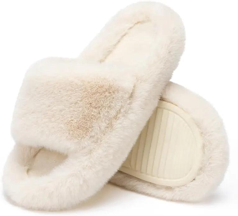 Cozy Fur House Slippers - Curated by tt