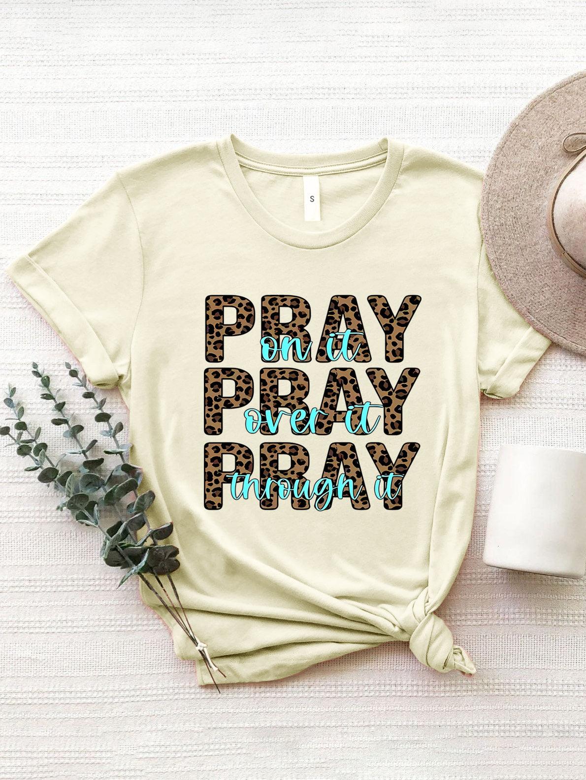 Letter Graphic Round Neck Short Sleeve T-Shirt - Curated by tt