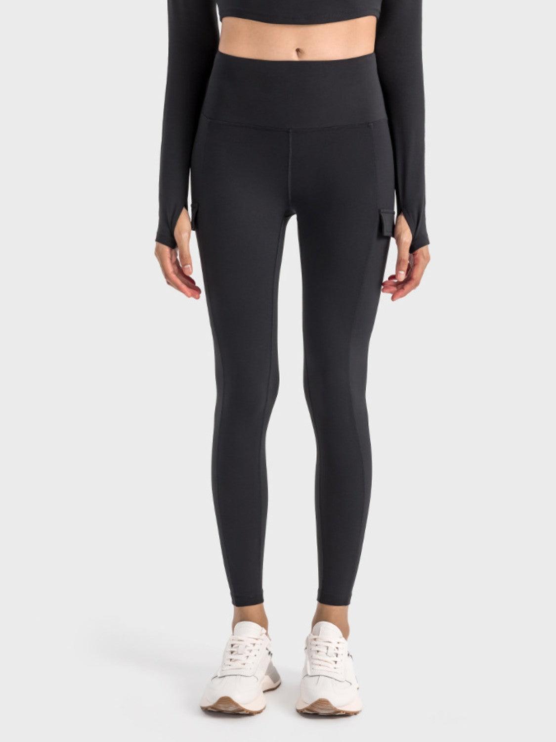 Millennia Wide Waistband Sports Leggings - Curated by tt
