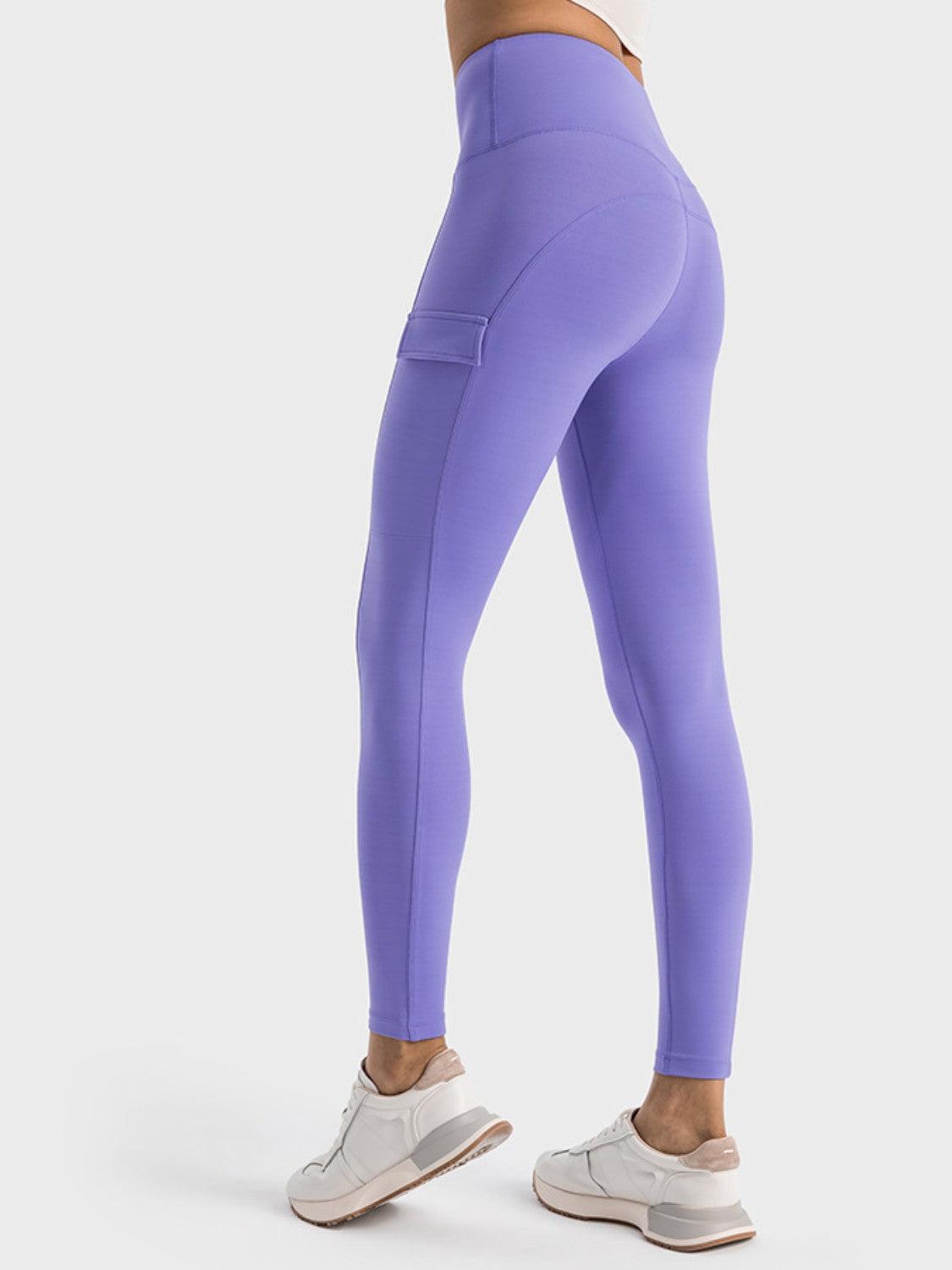 Millennia Wide Waistband Sports Leggings - Curated by tt