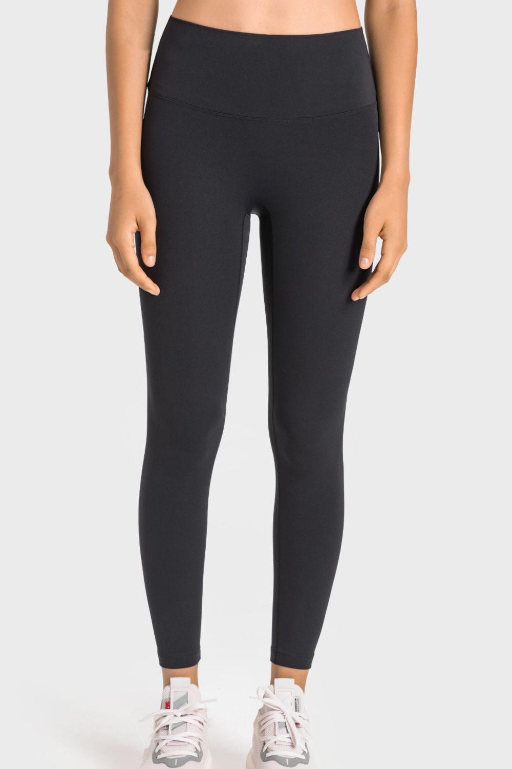 Millennia High-Rise Wide Waistband Yoga Leggings - Curated by tt