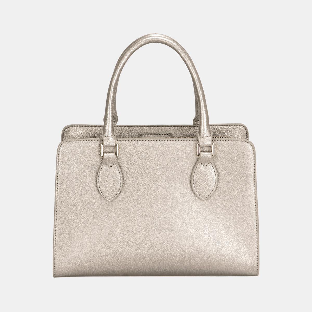Faux Leather Handbag - Curated by tt