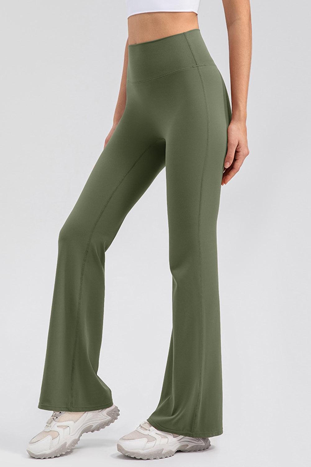 High Waist Straight Active Pants - Curated by tt