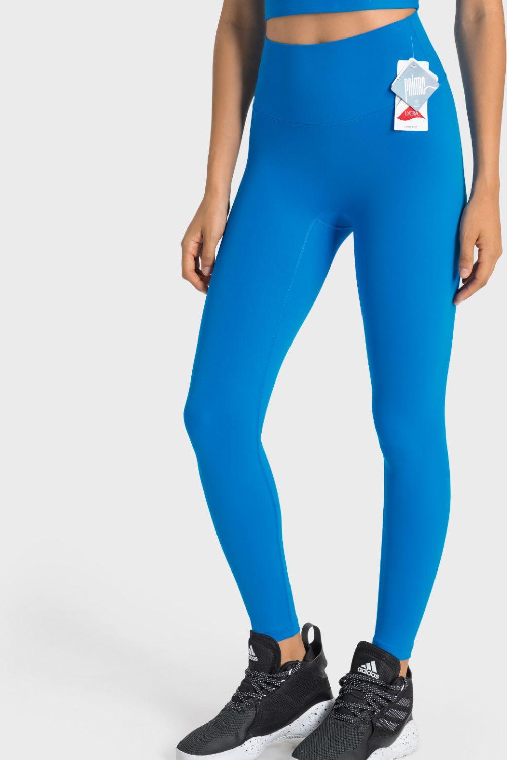 Millennia High-Rise Wide Waistband Yoga Leggings - Curated by tt