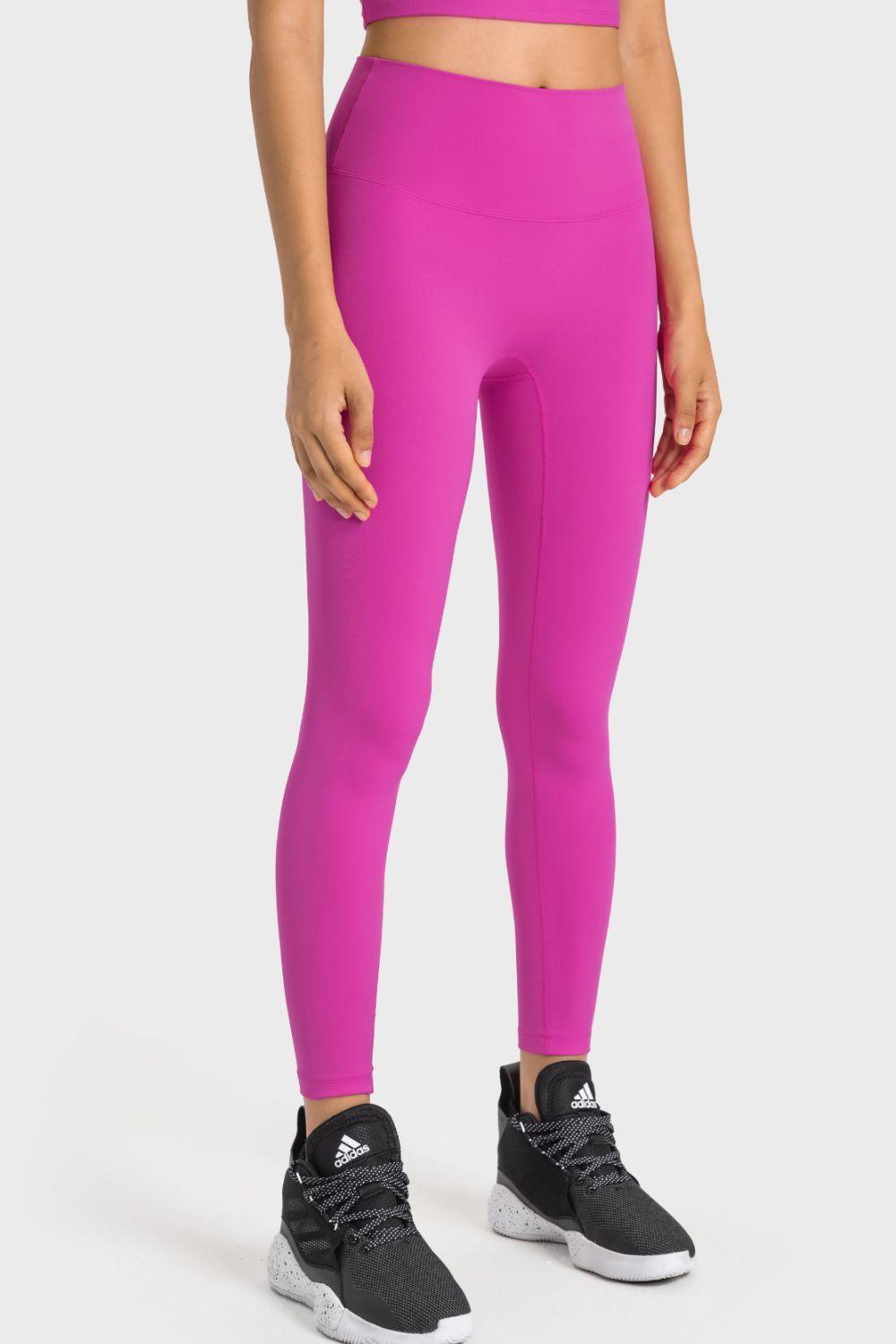 Millennia High-Rise Wide Waistband Yoga Leggings - Curated by tt