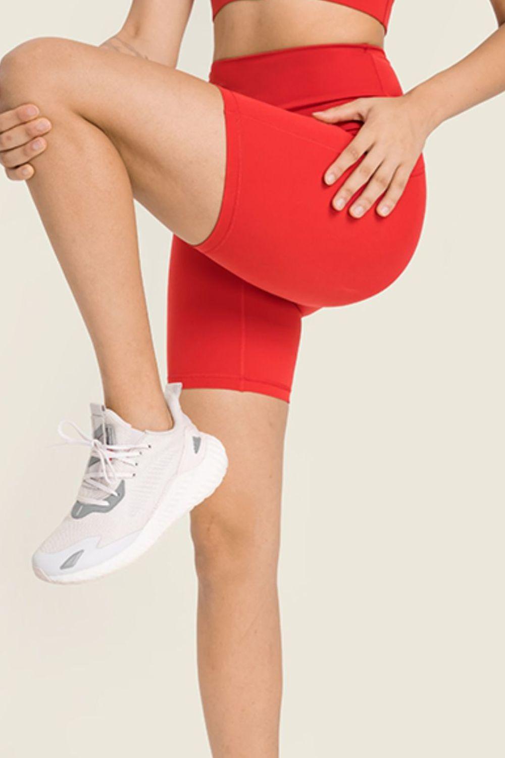 Millennia Seamless High-Rise Wide Waistband Biker Shorts - Curated by tt