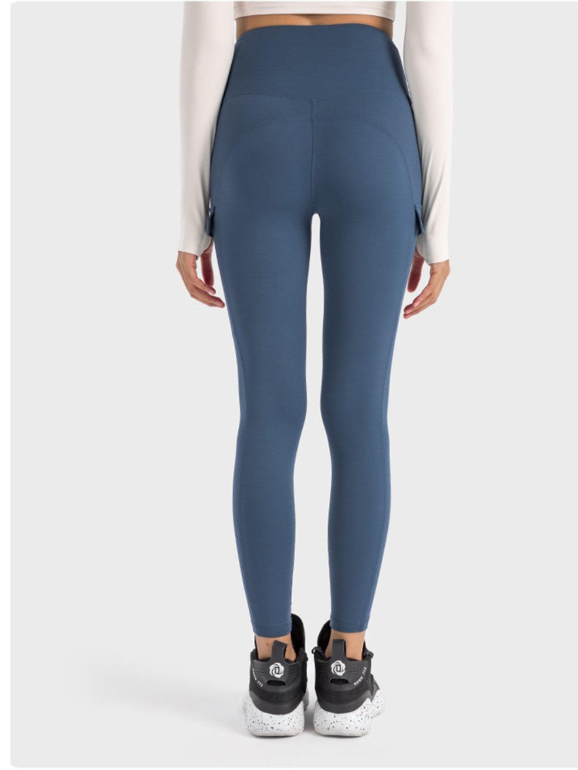 Millennia Wide Waistband Sports Leggings - Curated by tt