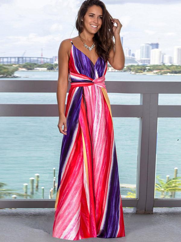 Printed Maxi Dress - Curated by tt