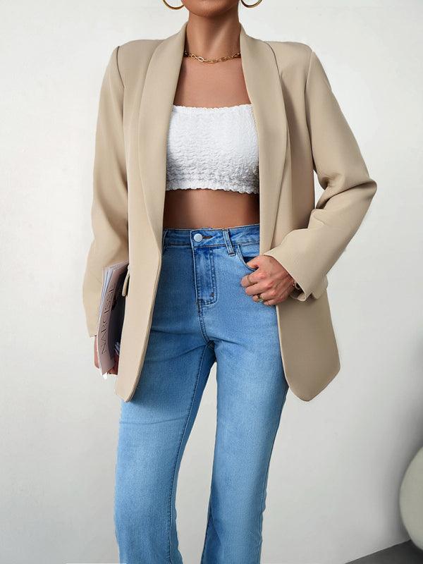 Temperament commuter lapel ladies blazer suit - Curated by tt
