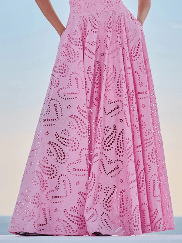 Eyelet Loose Two-piece Set - Curated by tt