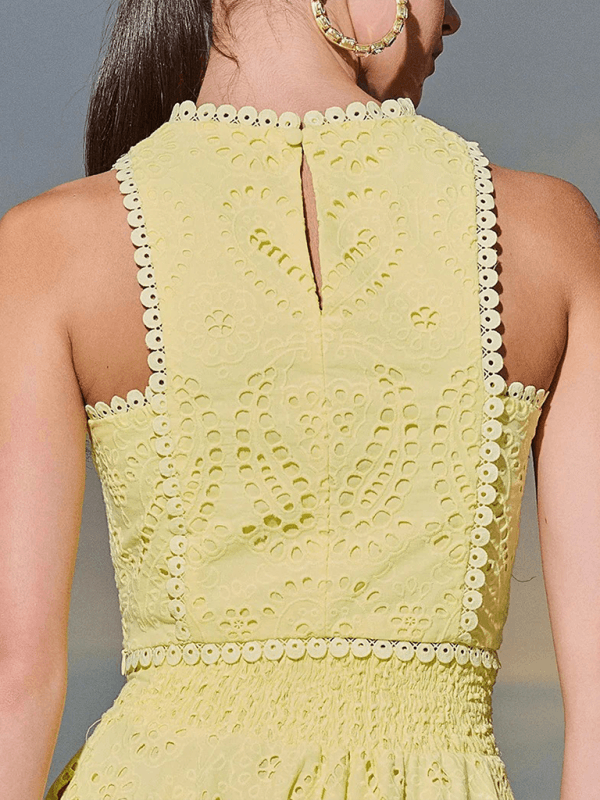 Eyelet Loose Two-piece Set - Curated by tt