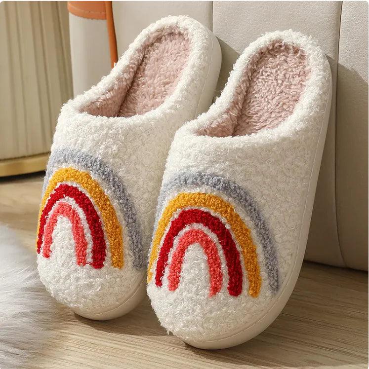 MUSHROOM * Cozy Embroidered Cotton Slippers - Curated by tt