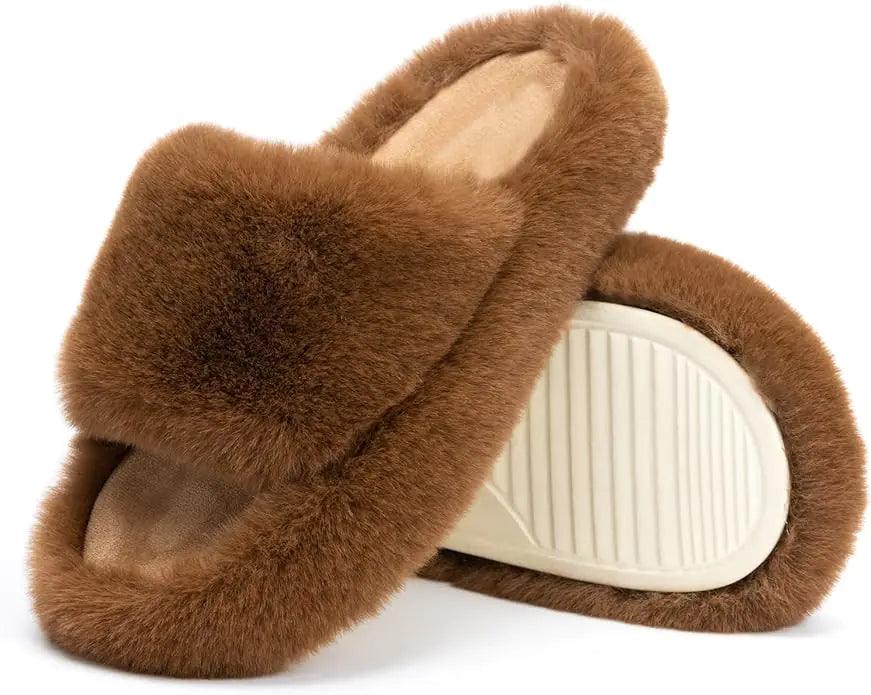 Cozy Fur House Slippers - Curated by tt