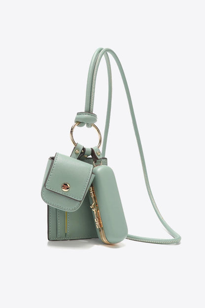 Faux Leather 3-Piece Lanyard Set - Curated by tt