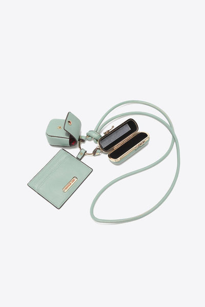 Faux Leather 3-Piece Lanyard Set - Curated by tt