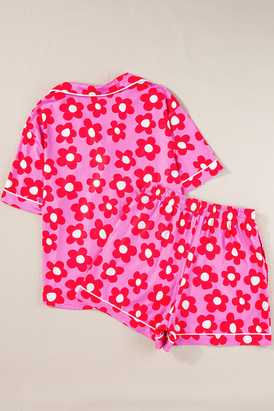Flower Print  Pajamas Set