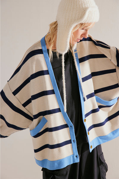 Nautical Loose Cardigan