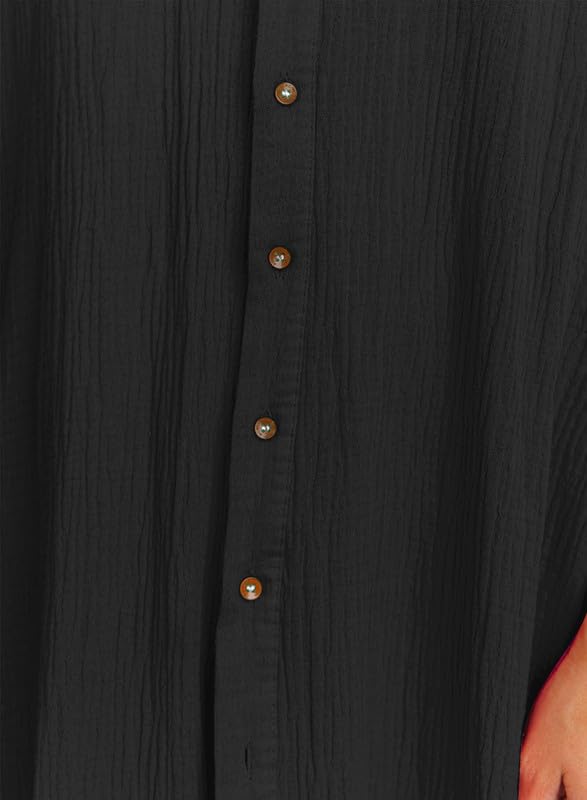 Button Down, Long Kimonos Swimsuit Cover Ups