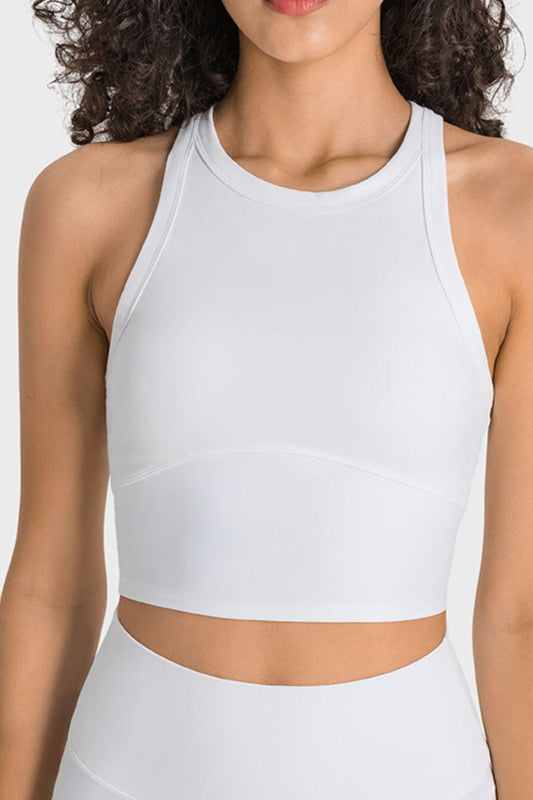 Millennia Racerback Cropped Sports Tank - Curated by tt