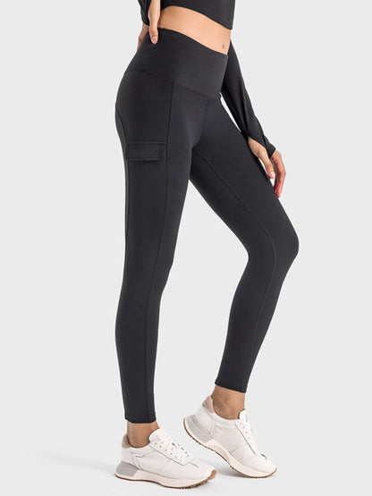 Millennia Wide Waistband Sports Leggings - Curated by tt