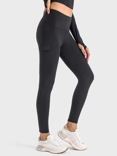 Millennia Wide Waistband Sports Leggings - Curated by tt