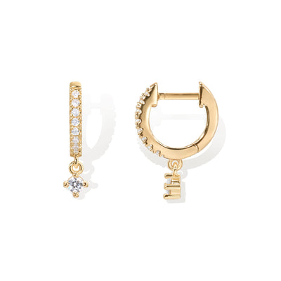 PAVOI 14K Gold Plated Drop/Dangle Huggie Earrings