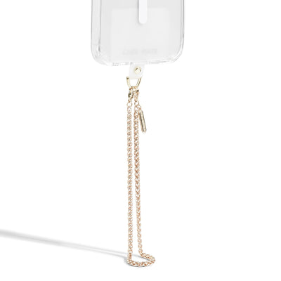 Phone Charm with Beaded Crystals and Pearls